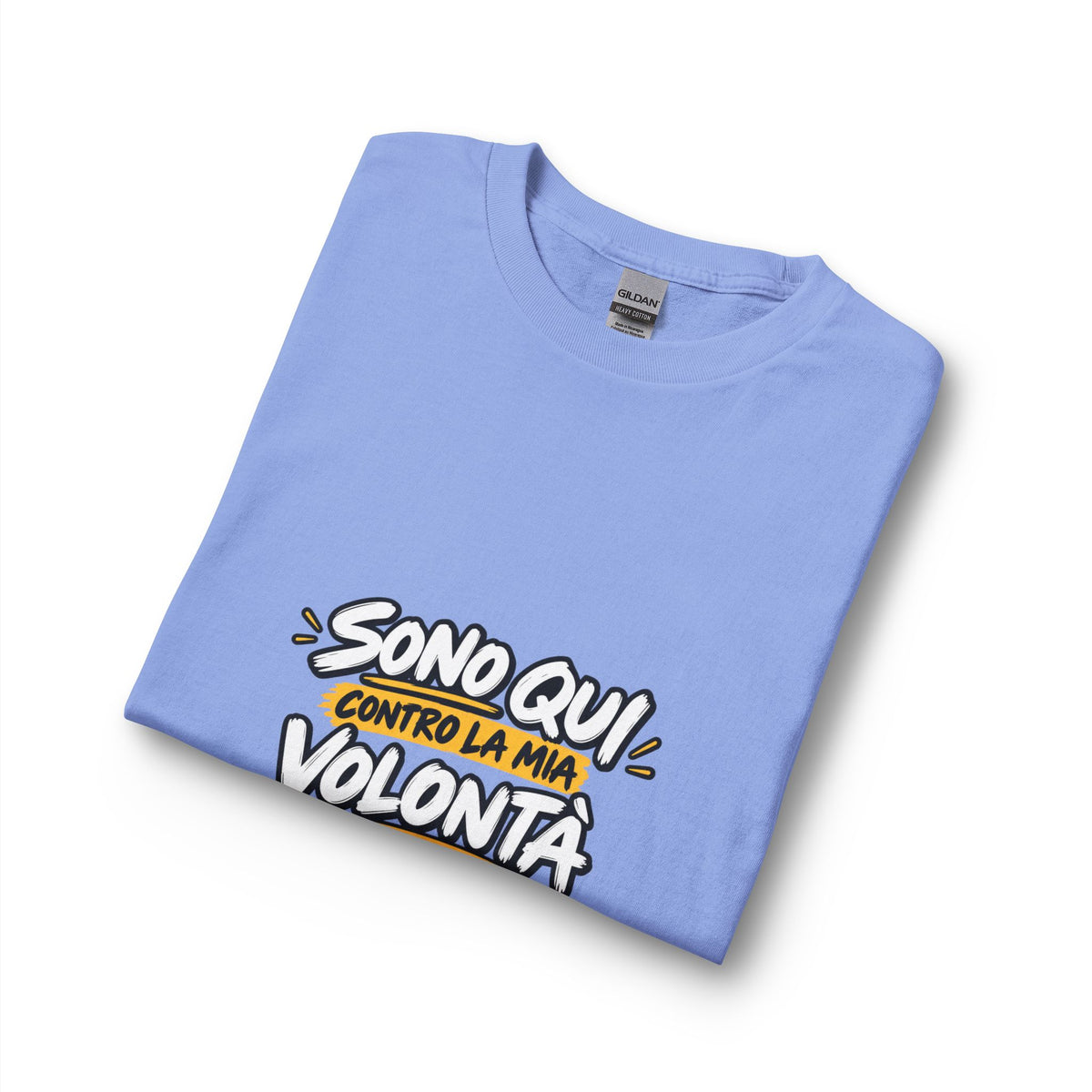 👕T shirt “SONO QUI CONTRO LA MIA VOLONTÀ “