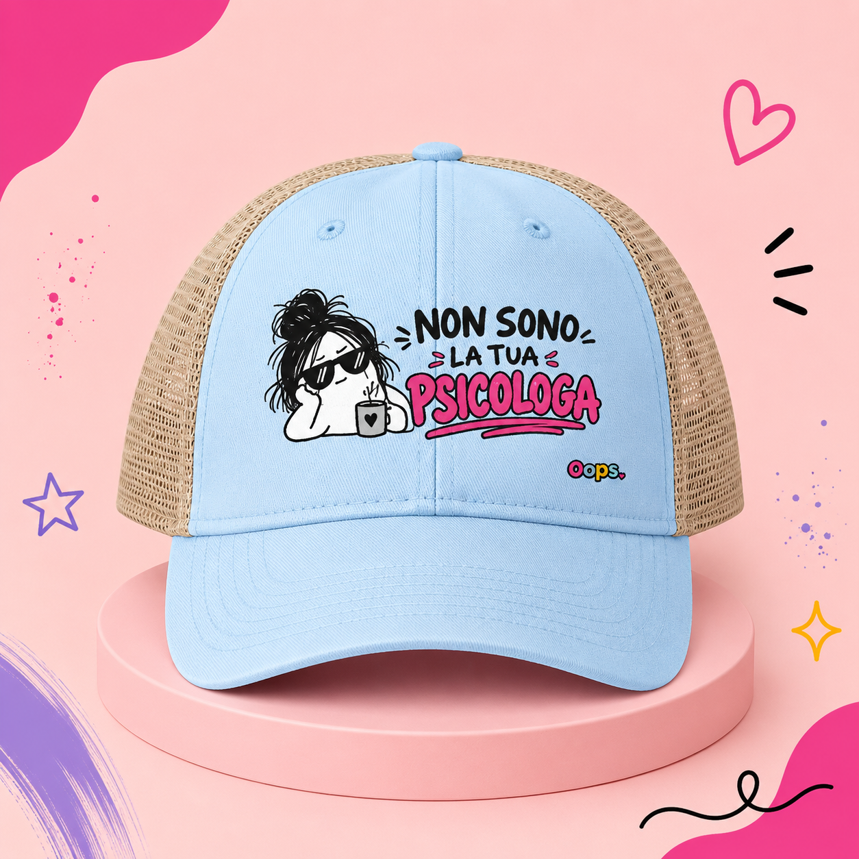 🧢 Cappellino “NON SONO LA TUA PSICOLOGA”